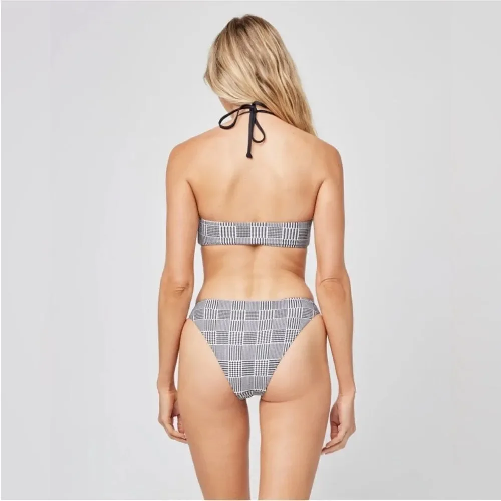 L*Space Jessy Halter Cut Out Bikini Top Sz Medium $110